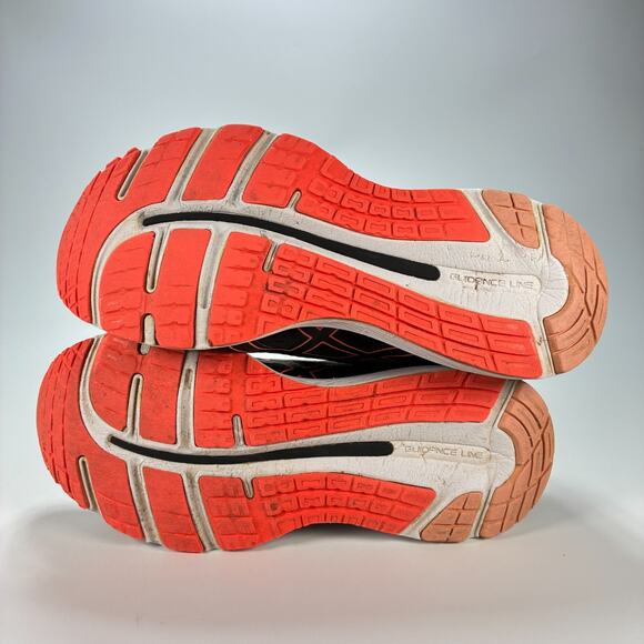 ASICS Gel-Cumulus 20 Black Orange Training Running Shoes 1012A008 Womens Size 10 - Picture 8 of 10